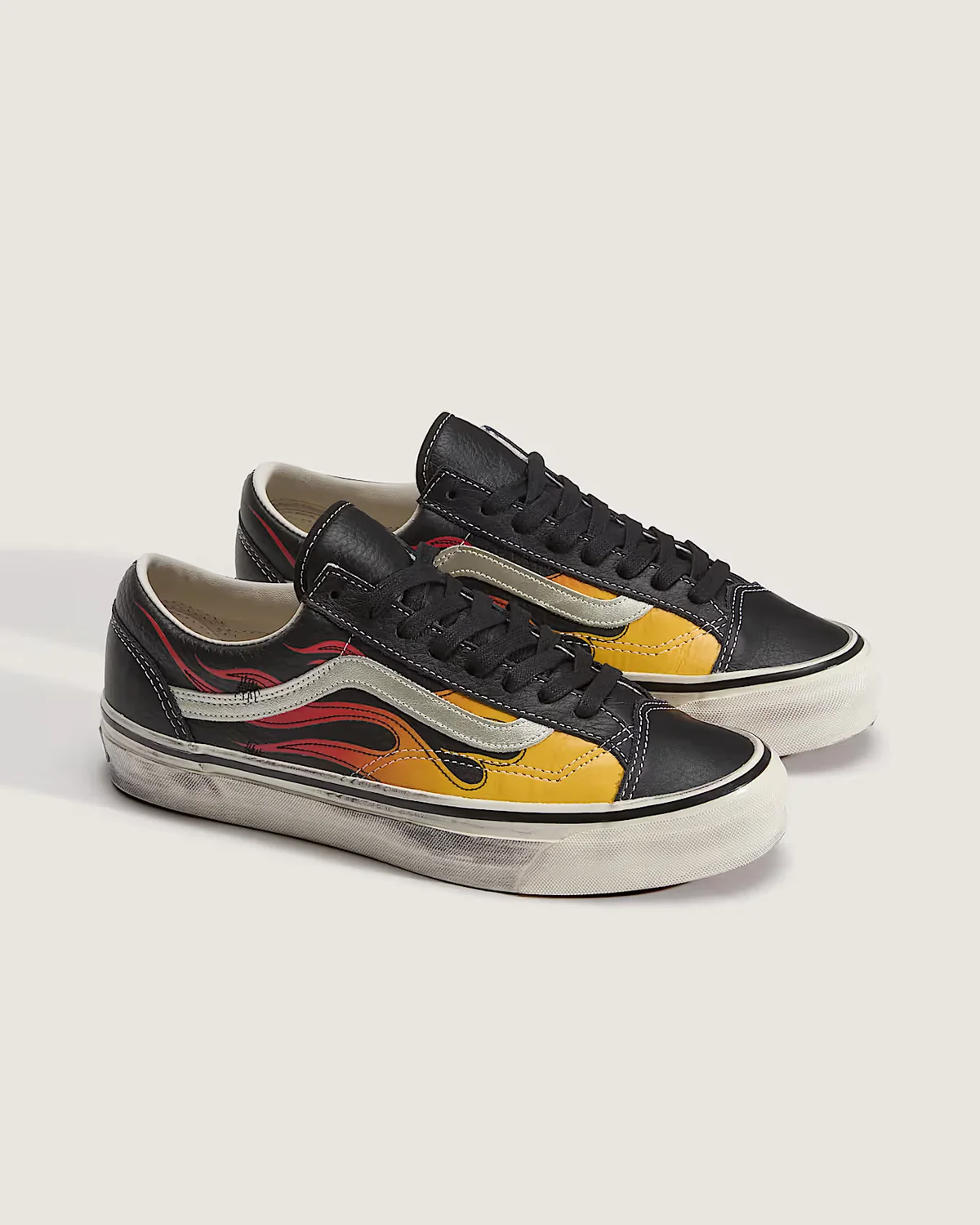 Premium-Old-Skool-36-Flames-Shoes-VANS-Black-ALT3