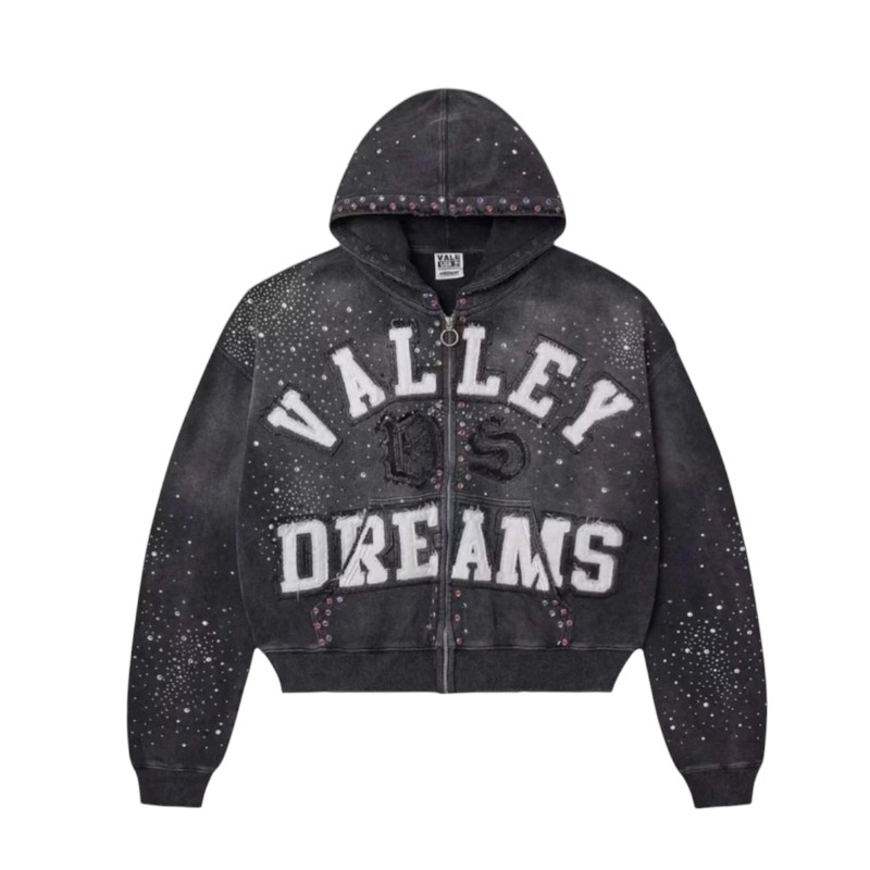 Vale F0rever Classico Zip Up Hoodie Black